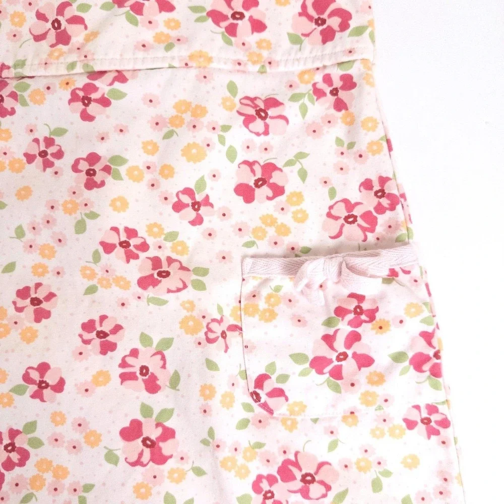 Old Navy‎ Floral Jumper Dress Set Kids 4T Pink Vintage Y2K Cotton Bloomers 2pc